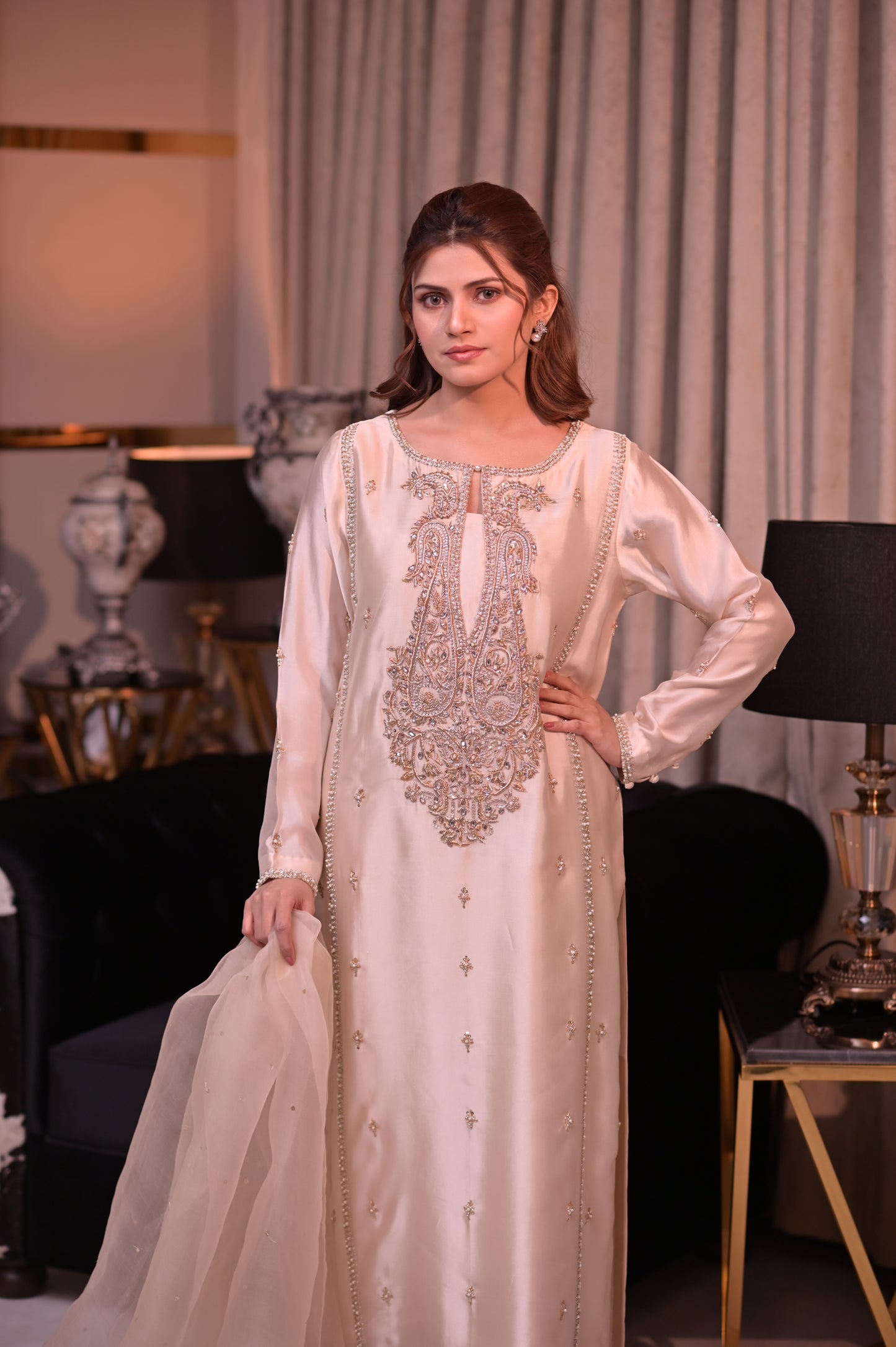 Sheesha Silk Cream Set